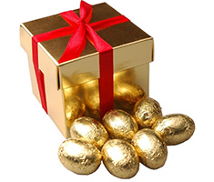 Gouden paaseitjes