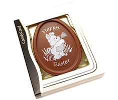 Paaschocolade met bedrukking