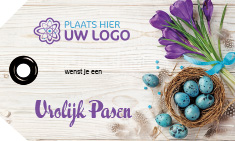 Paasgeschenken - Logolabel Pasen