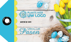 Paasgeschenken - Logolabel Pasen